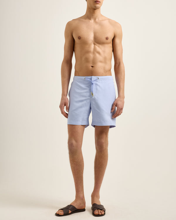 Orlebar Brown Orlebar Brown | Men's Mid-Length Drawcord Swim Shorts In Wave Blue – ORLEBAR BROWN