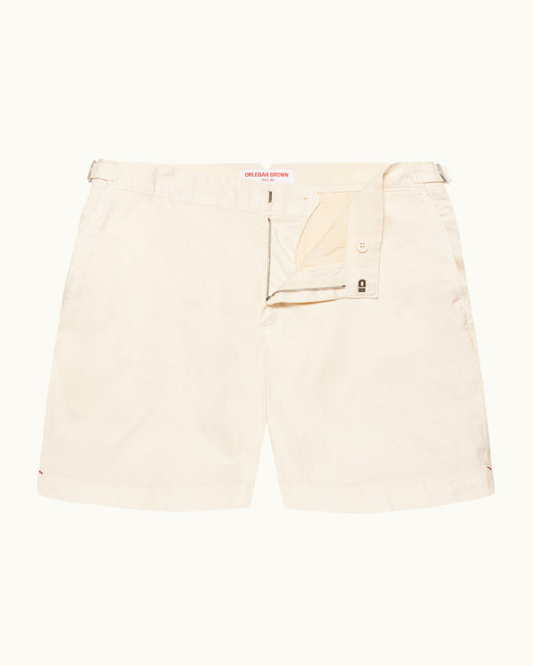 orlebar brown Orlebar Brown | Men's Mid-Length Garment Dye Linen-Blend Shorts in Latte Cream – ORLEBAR BROWN