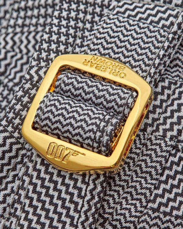 Orlebar Brown Orlebar Brown | Men's Mid-Length Glen Check Swim Shorts In Black | 007 Gold Collection – ORLEBAR BROWN