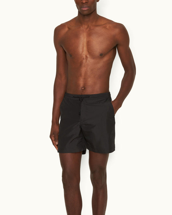 Orlebar Brown Orlebar Brown | Men's Mid-Length Lightweight Drawcord Swim Shorts In Black – ORLEBAR BROWN