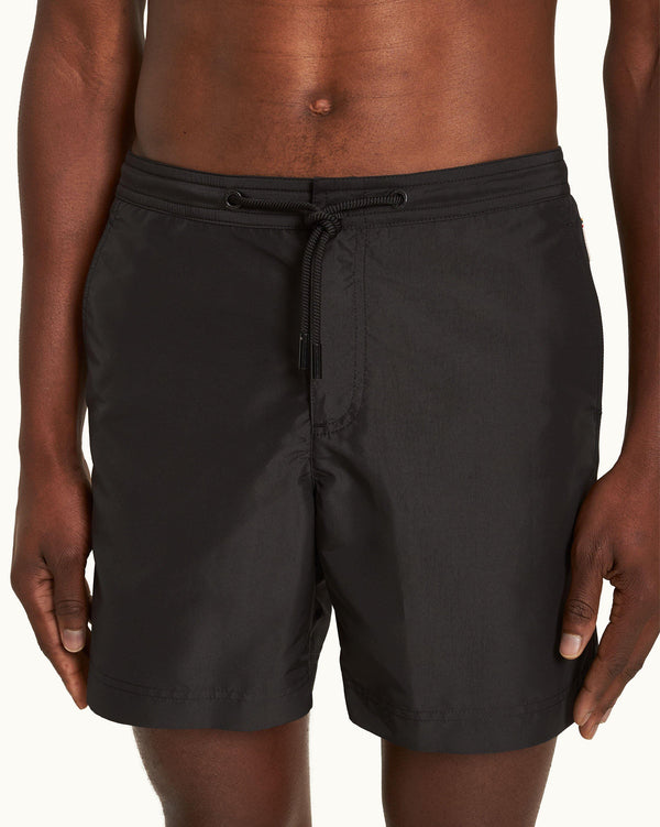 Orlebar Brown Orlebar Brown | Men's Mid-Length Lightweight Drawcord Swim Shorts In Black – ORLEBAR BROWN