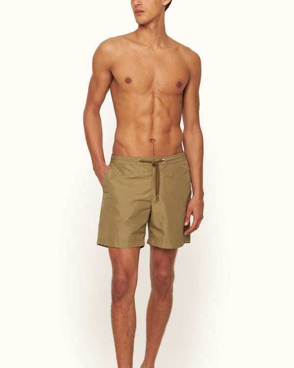 Orlebar Brown Orlebar Brown | Men's Mid-Length Lightweight Drawcord Swim Shorts In Agave Green – ORLEBAR BROWN