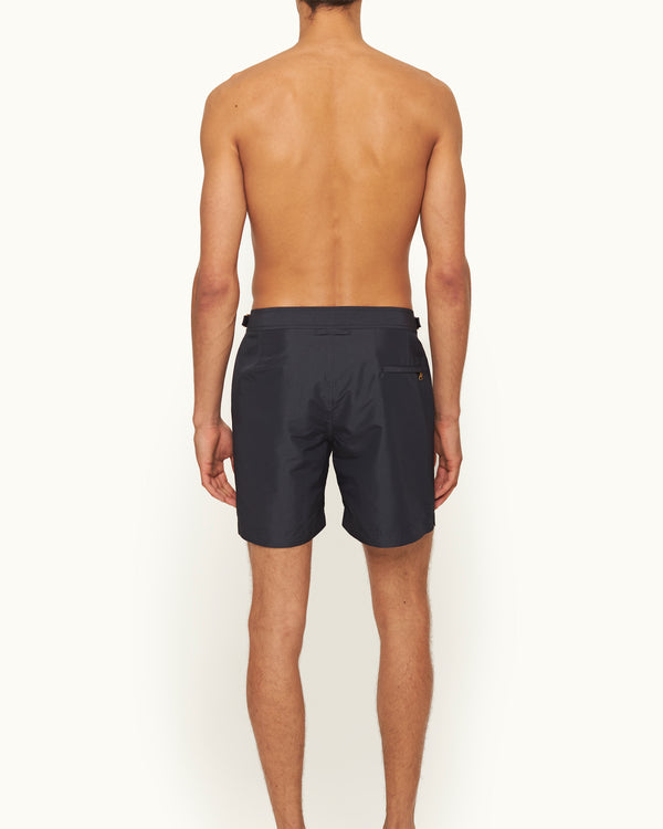 Orlebar Brown Orlebar Brown | Men's Mid-Length Lightweight Resort Swim Shorts In Night Iris Blue – ORLEBAR BROWN