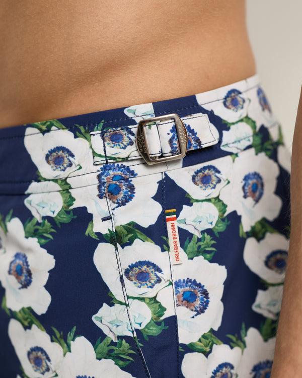 Orlebar Brown Orlebar Brown | Men's Mid-Length Lumina Print Swim Shorts In Night Iris – ORLEBAR BROWN