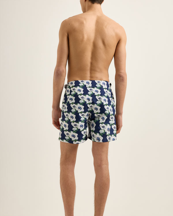Orlebar Brown Orlebar Brown | Men's Mid-Length Lumina Print Swim Shorts In Night Iris – ORLEBAR BROWN