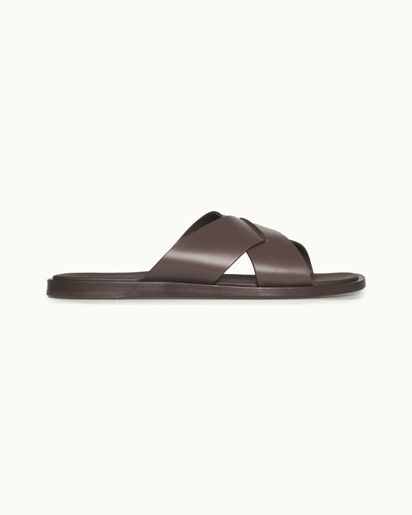 Orlebar Brown Orlebar Brown | Men's Muro Leather Sandal – ORLEBAR BROWN