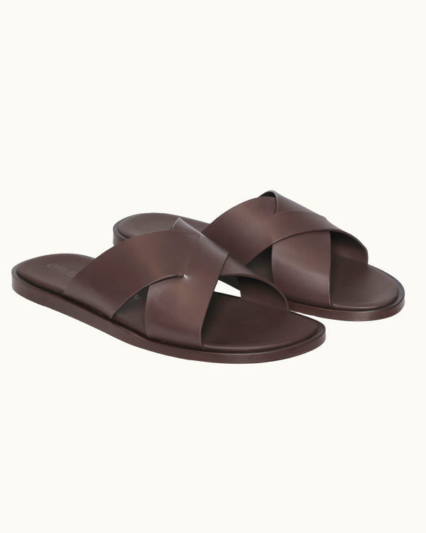 orlebar brown Orlebar Brown | Men's Muro Leather Sandal – ORLEBAR BROWN