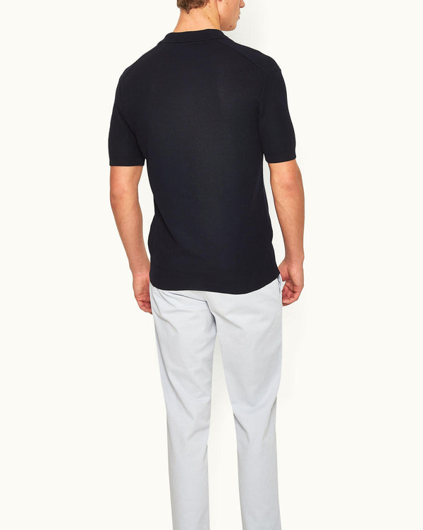 Orlebar Brown Orlebar Brown | Men's Navy Night Iris Tailored Fit Mercerised Cotton Polo Shirt – ORLEBAR BROWN