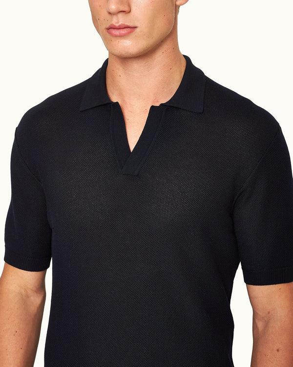Orlebar Brown Orlebar Brown | Men's Navy Night Iris Tailored Fit Mercerised Cotton Polo Shirt – ORLEBAR BROWN