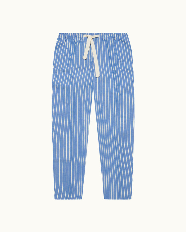 orlebar brown Orlebar Brown | Men's Relaxed Fit Deckchair Stripe Trousers in Catalina Blue/White Sand – ORLEBAR BROWN