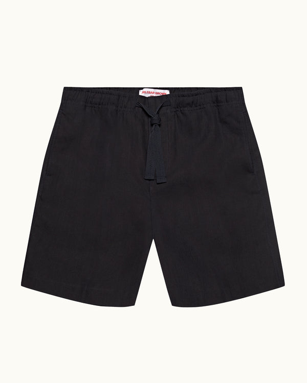 orlebar brown Orlebar Brown | Men's Relaxed Fit Drawcord Linen Shorts in Night Iris Blue – ORLEBAR BROWN