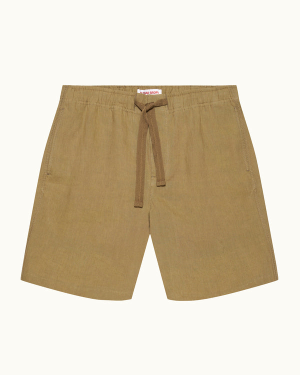 orlebar brown Orlebar Brown | Men's Relaxed Fit Drawcord Linen Shorts in Agave Green – ORLEBAR BROWN