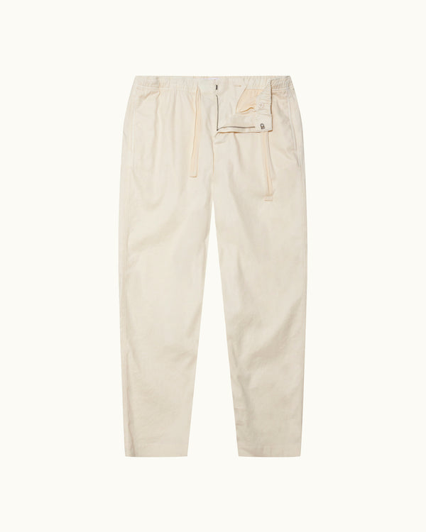 orlebar brown Orlebar Brown | Men's Relaxed Fit Garment Dye Cotton Trousers in Latte Cream – ORLEBAR BROWN
