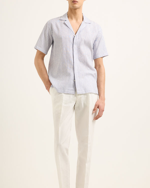 Orlebar Brown Orlebar Brown | Men's Relaxed Fit Linen Capri Collar Shirt – ORLEBAR BROWN