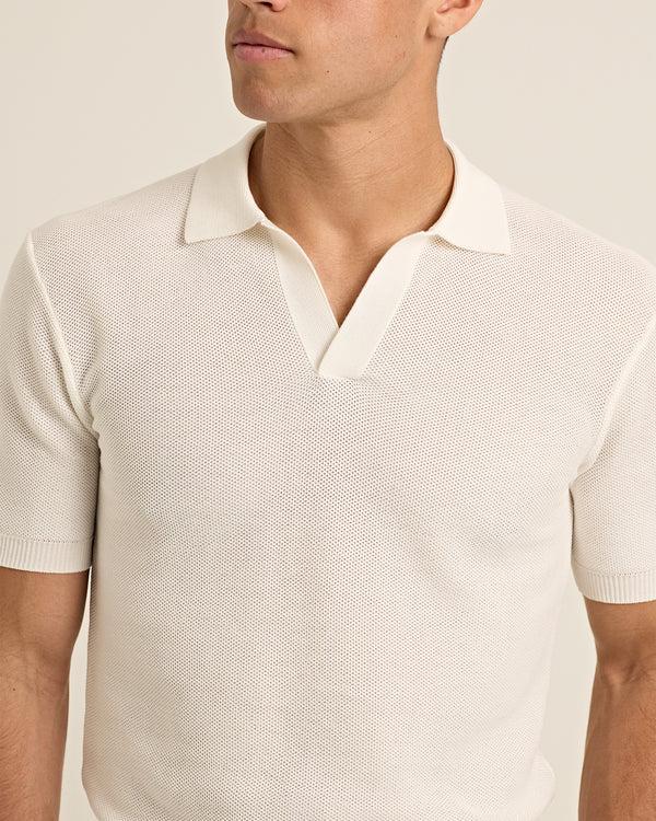 Orlebar Brown Orlebar Brown | Men's Tailored Fit Mercerised Cotton Polo Shirt In Cloud – ORLEBAR BROWN