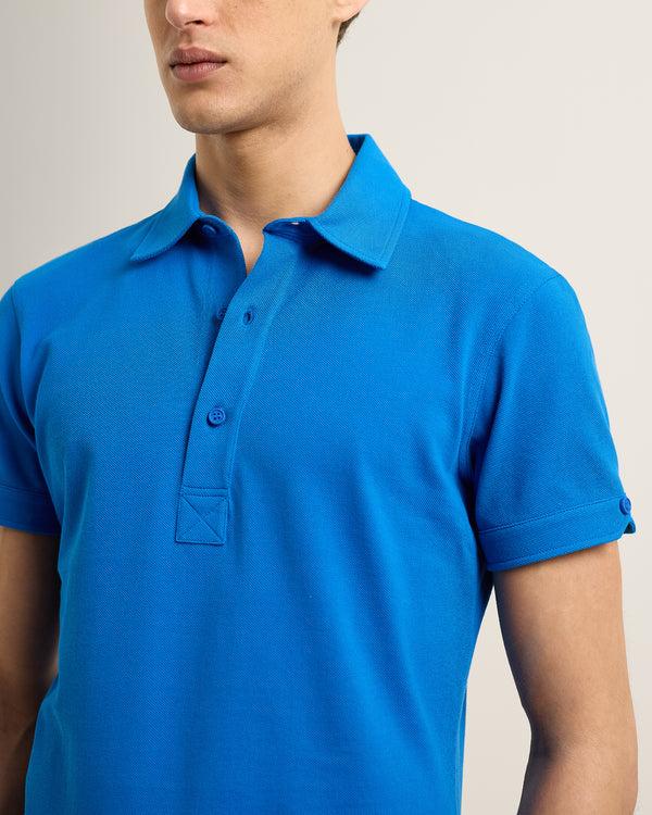 Orlebar Brown Orlebar Brown | Men's Tailored Fit Pique Polo Shirt In Nova Blue – ORLEBAR BROWN