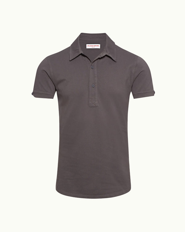 orlebar brown Orlebar Brown | Men's Tailored Fit Pique Polo Shirt In Storm Grey – ORLEBAR BROWN