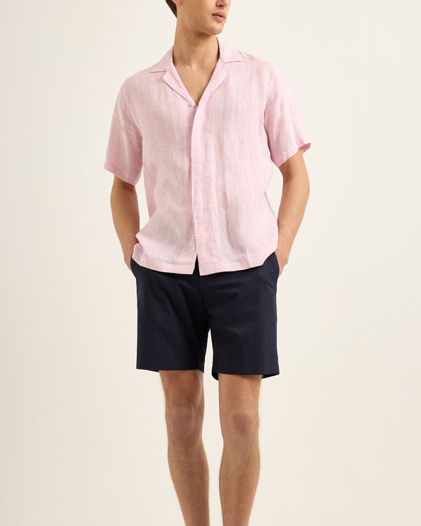 Orlebar Brown Orlebar Brown | Men's Tailored Fit Seersucker Shorts In Night Iris Blue – ORLEBAR BROWN