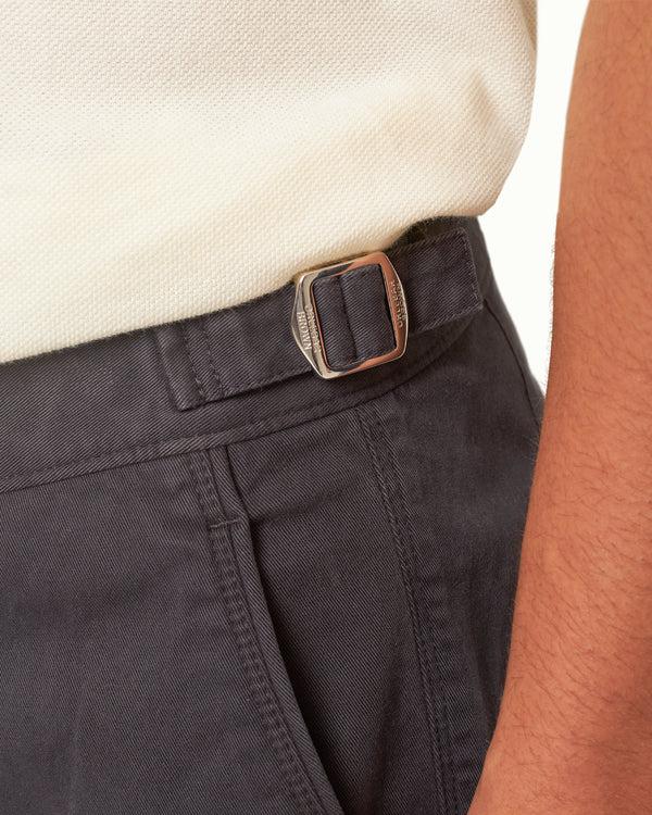 Orlebar Brown Orlebar Brown | Men's Tailored Fit Stretch-Cotton Chinos In Volcano Ash Grey – ORLEBAR BROWN