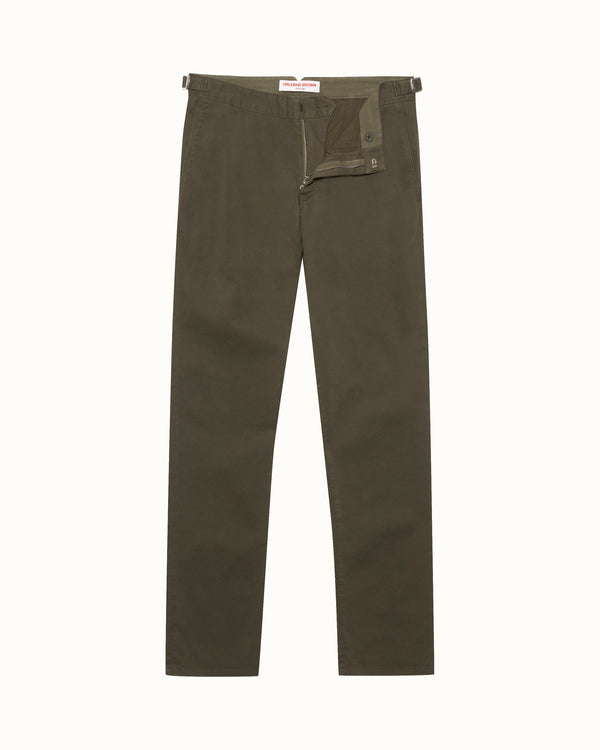 orlebar brown Orlebar Brown | Men's Tailored Fit Stretch-Cotton Chinos in Khaki Green – ORLEBAR BROWN