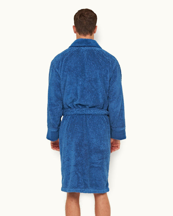 Orlebar Brown Orlebar Brown | Mid Blue 007 Dr. No Towelling Bath Robe – ORLEBAR BROWN
