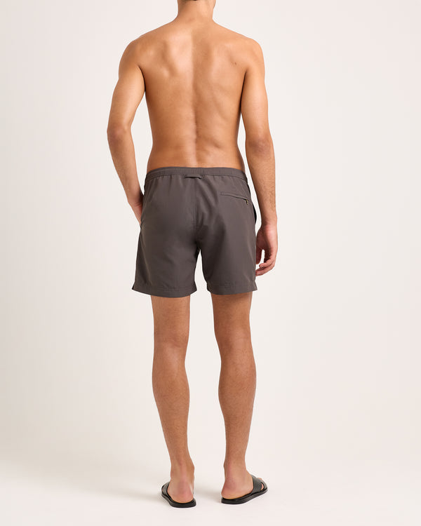Orlebar Brown Orlebar Brown | Mid-Length Drawcord Swim Shorts In Morel Brown – ORLEBAR BROWN