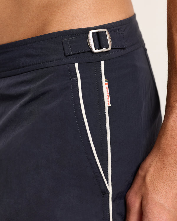 Orlebar Brown Orlebar Brown| Mid-Length Swim Shorts With Contrast Seam Piping In Night Iris – ORLEBAR BROWN