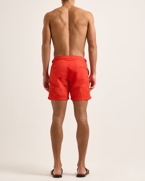 Orlebar Brown Orlebar Brown| Mid-Length Swim Shorts With Contrast Seam Piping In Summer Red – ORLEBAR BROWN