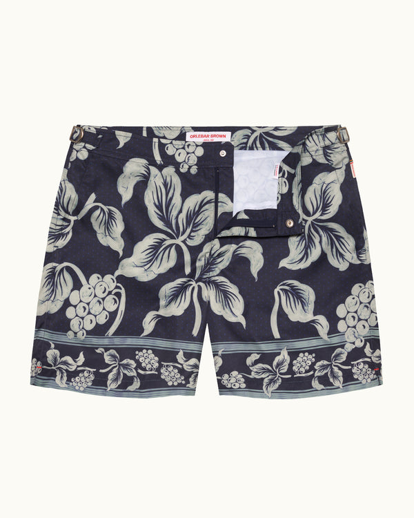 orlebar brown Orlebar Brown| Mid-Length Swim Shorts With Exclusive Petralis Print In Night Iris – ORLEBAR BROWN