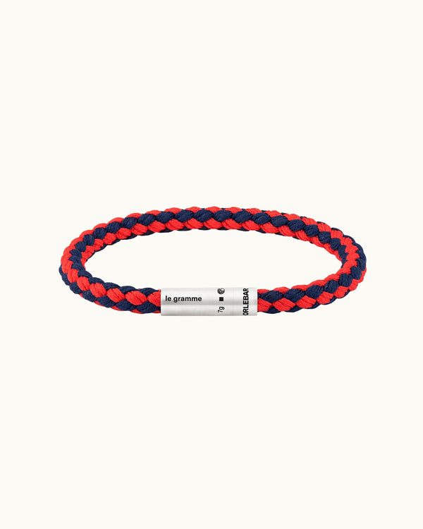 orlebar brown Orlebar Brown | Navy and red NATO le gramme cable bracelet   – ORLEBAR BROWN