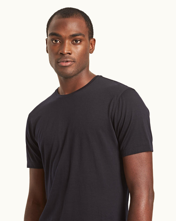 Orlebar Brown Orlebar Brown | Night Iris Crew Neck Merino T-shirt – ORLEBAR BROWN