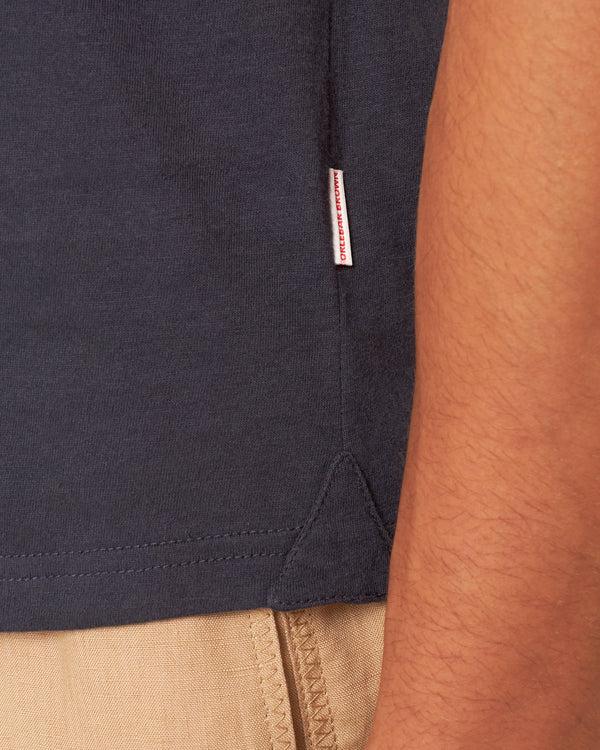 Orlebar Brown Orlebar Brown | Night Iris Tailored Fit Cotton-Silk Polo Shirt – ORLEBAR BROWN