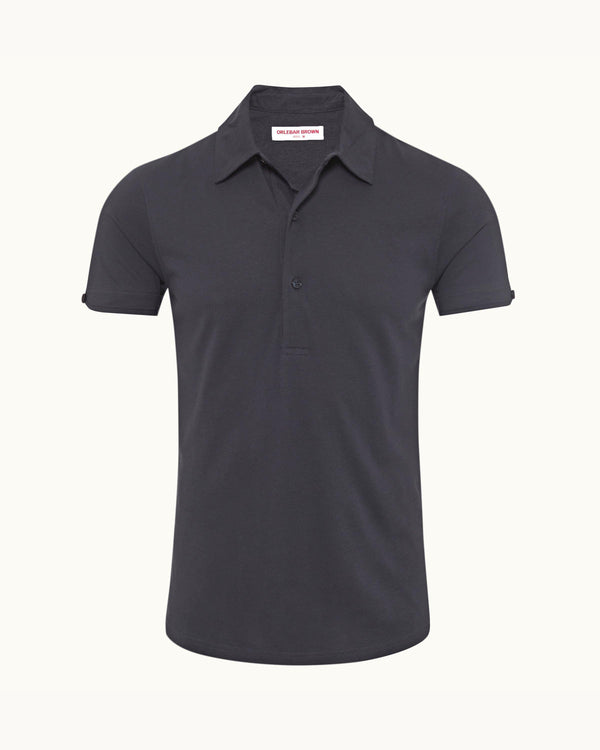 orlebar brown Orlebar Brown | Night Iris Tailored Fit Cotton-Silk Polo Shirt – ORLEBAR BROWN