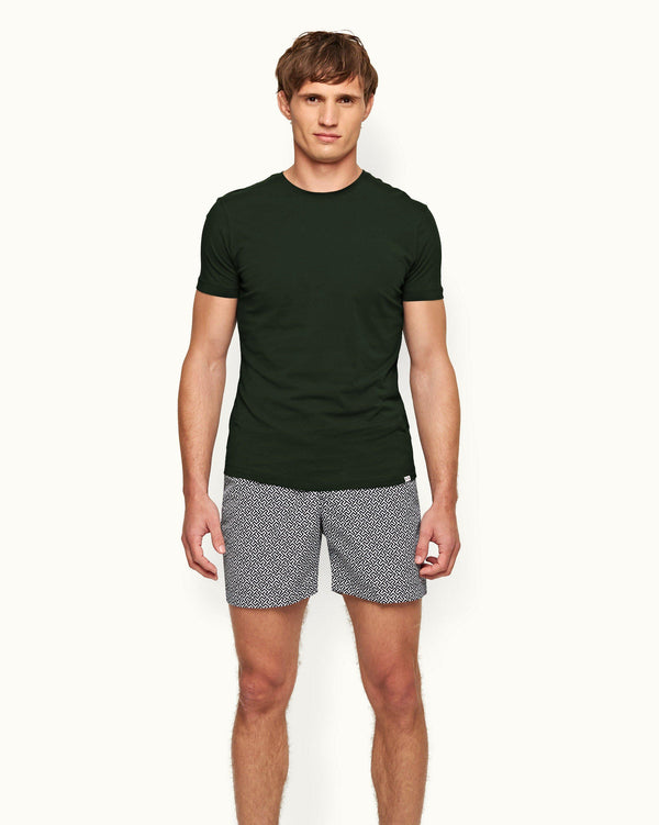 Orlebar Brown Orlebar Brown Ob-T Tailored Fit Crew Neck Cotton T-Shirt In Amazonian Green – ORLEBAR BROWN