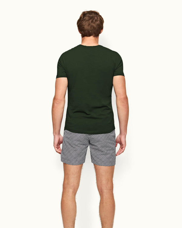 Orlebar Brown Orlebar Brown Ob-T Tailored Fit Crew Neck Cotton T-Shirt In Amazonian Green – ORLEBAR BROWN