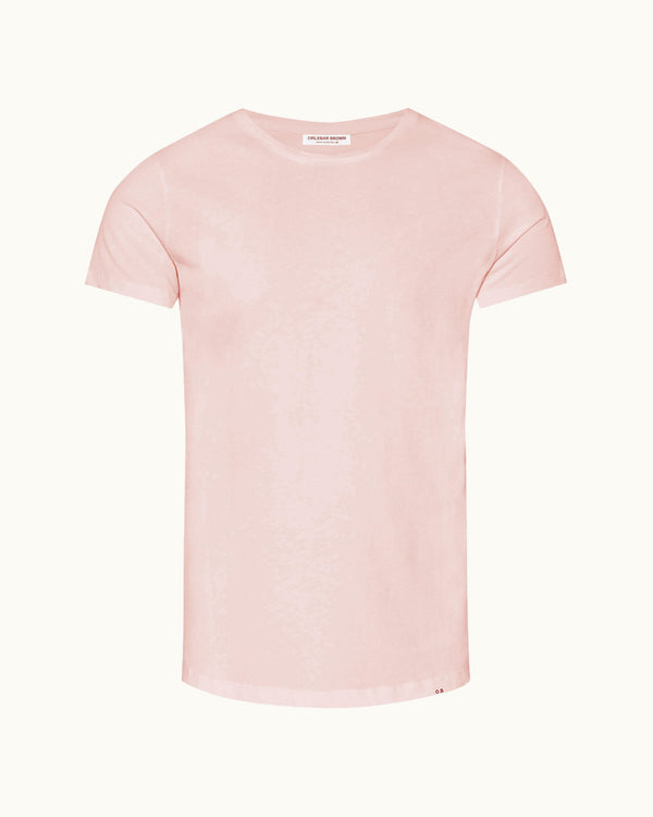 orlebar brown Orlebar Brown Ob-T Tailored Fit Crew Neck Cotton T-Shirt In Pink Sand – ORLEBAR BROWN