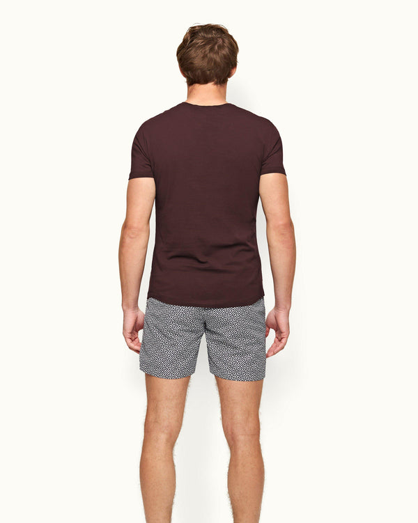 Orlebar Brown Orlebar Brown Ob-T Tailored Fit Crew Neck Cotton T-Shirt In Damson – ORLEBAR BROWN
