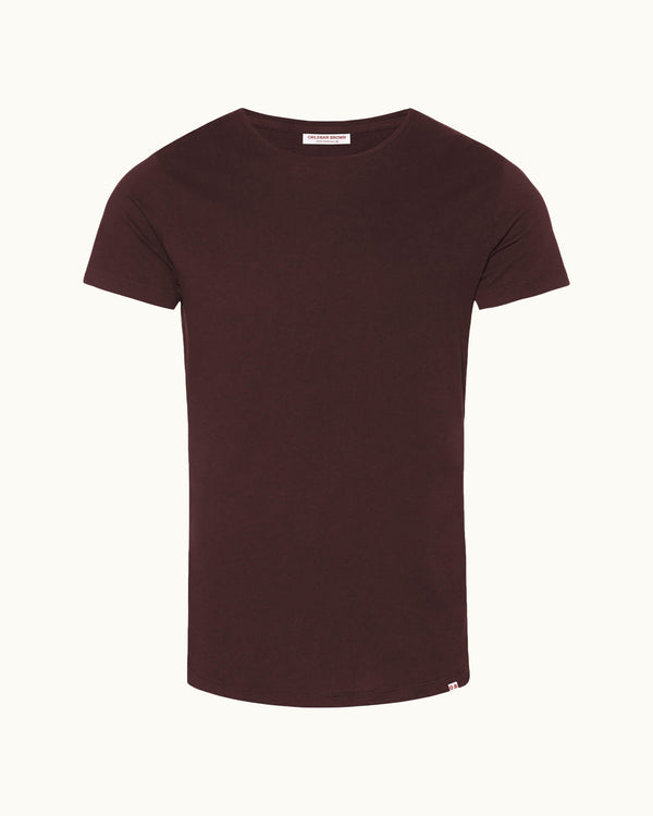 orlebar brown Orlebar Brown Ob-T Tailored Fit Crew Neck Cotton T-Shirt In Damson – ORLEBAR BROWN