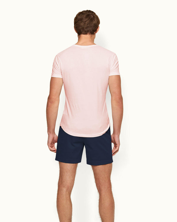Orlebar Brown Orlebar Brown Ob-V Tailored Fit V-Neck T-Shirt In Pink Sand – ORLEBAR BROWN