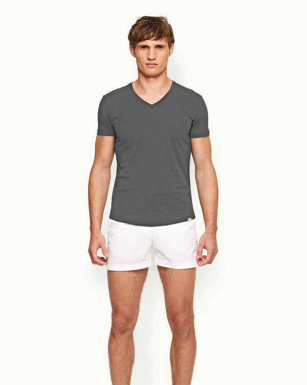 Orlebar Brown Orlebar Brown Ob-V Tailored Fit V-Neck T-Shirt In Storm Grey – ORLEBAR BROWN
