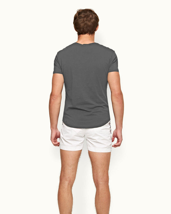 Orlebar Brown Orlebar Brown Ob-V Tailored Fit V-Neck T-Shirt In Storm Grey – ORLEBAR BROWN