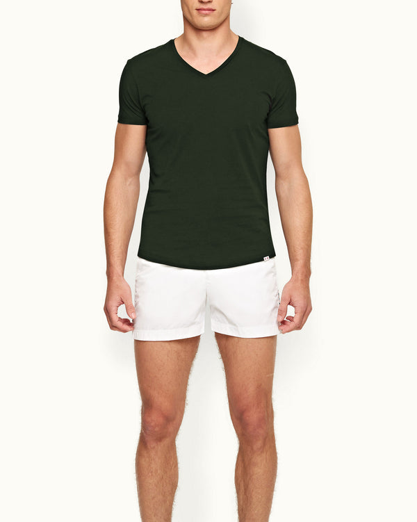 Orlebar Brown Orlebar Brown Ob-V Tailored Fit V-Neck T-Shirt In Amazonian Green – ORLEBAR BROWN