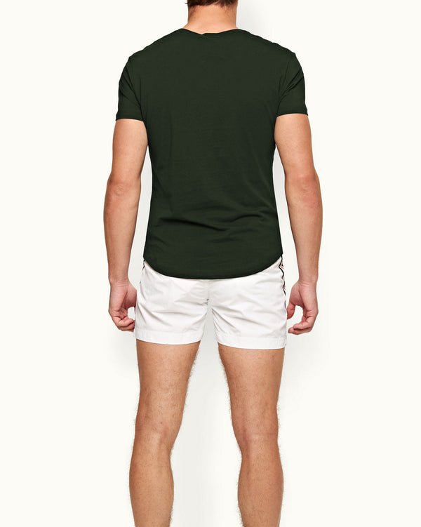 Orlebar Brown Orlebar Brown Ob-V Tailored Fit V-Neck T-Shirt In Amazonian Green – ORLEBAR BROWN
