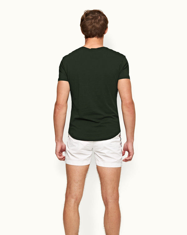 Orlebar Brown Orlebar Brown Ob-V Tailored Fit V-Neck T-Shirt In Amazonian Green – ORLEBAR BROWN