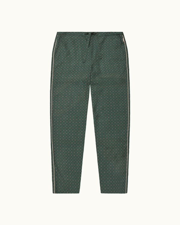 orlebar brown Orlebar Brown | Relaxed Fit 100% Lyocell Trouser With Exclusive Solstice Print In Tarragon Green – ORLEBAR BROWN