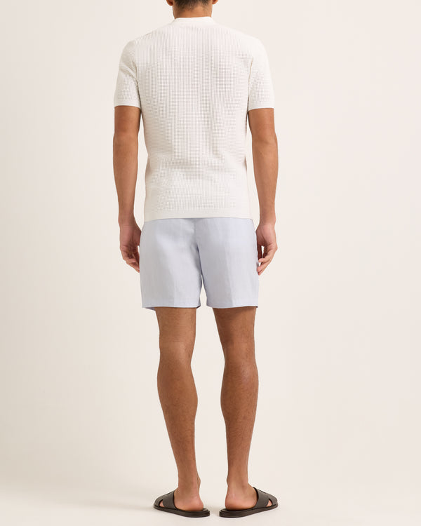 Orlebar Brown Orlebar Brown | Relaxed Fit Linen Shorts In Surfside Blue – ORLEBAR BROWN