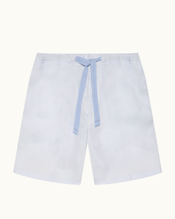 orlebar brown Orlebar Brown | Relaxed Fit Linen Shorts in Surfside Blue – ORLEBAR BROWN