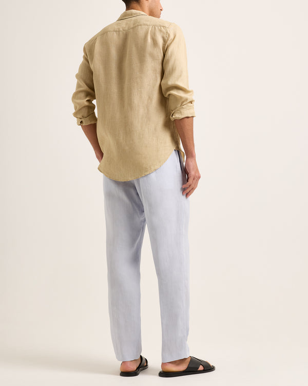 Orlebar Brown Orlebar Brown | Relaxed Fit Linen Trouser In Surfside Blue – ORLEBAR BROWN
