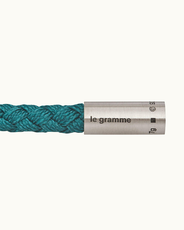 Orlebar Brown Orlebar Brown | Teal NATO Le Gramme Cable Bracelet   – ORLEBAR BROWN