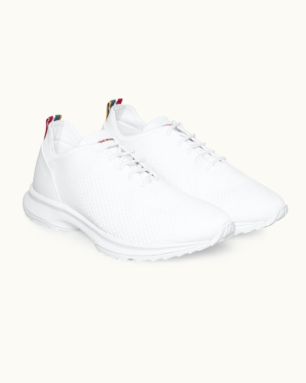 orlebar brown Orlebar Brown | White Ergonomic Knitted Trainers – ORLEBAR BROWN